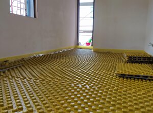 impianto a pavimento radiante