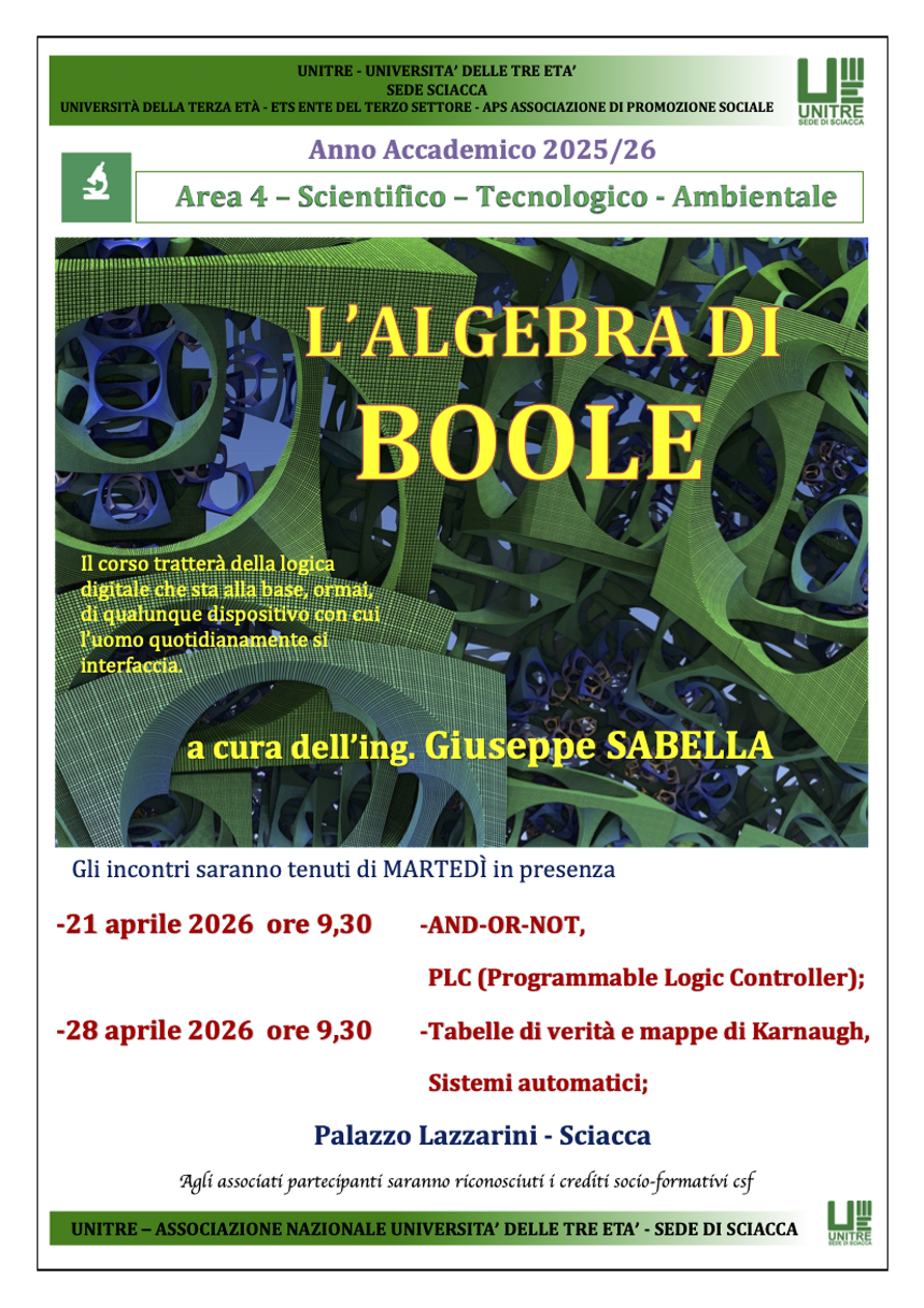 l'algebra di boole sabella 25-26