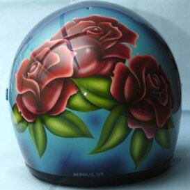 Rose Casco aerografato