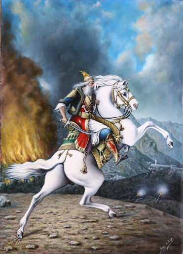 Skanderbeg a cavallo