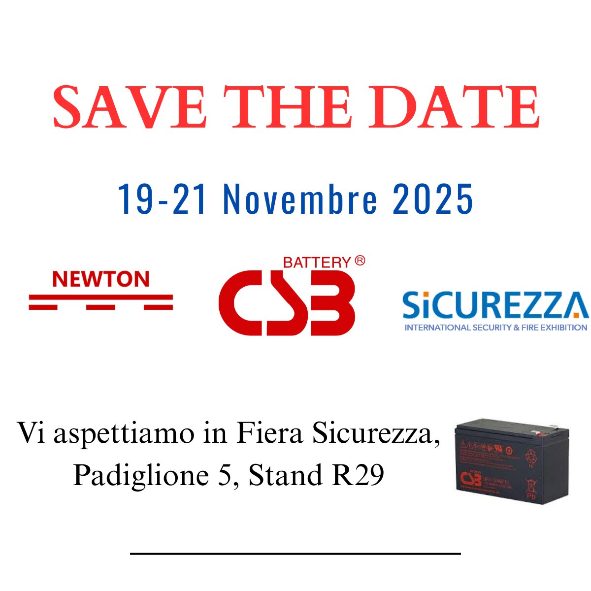 Siamo pronti per Sicurezza 2025! Siamo pronti per Sicurezza 2025!