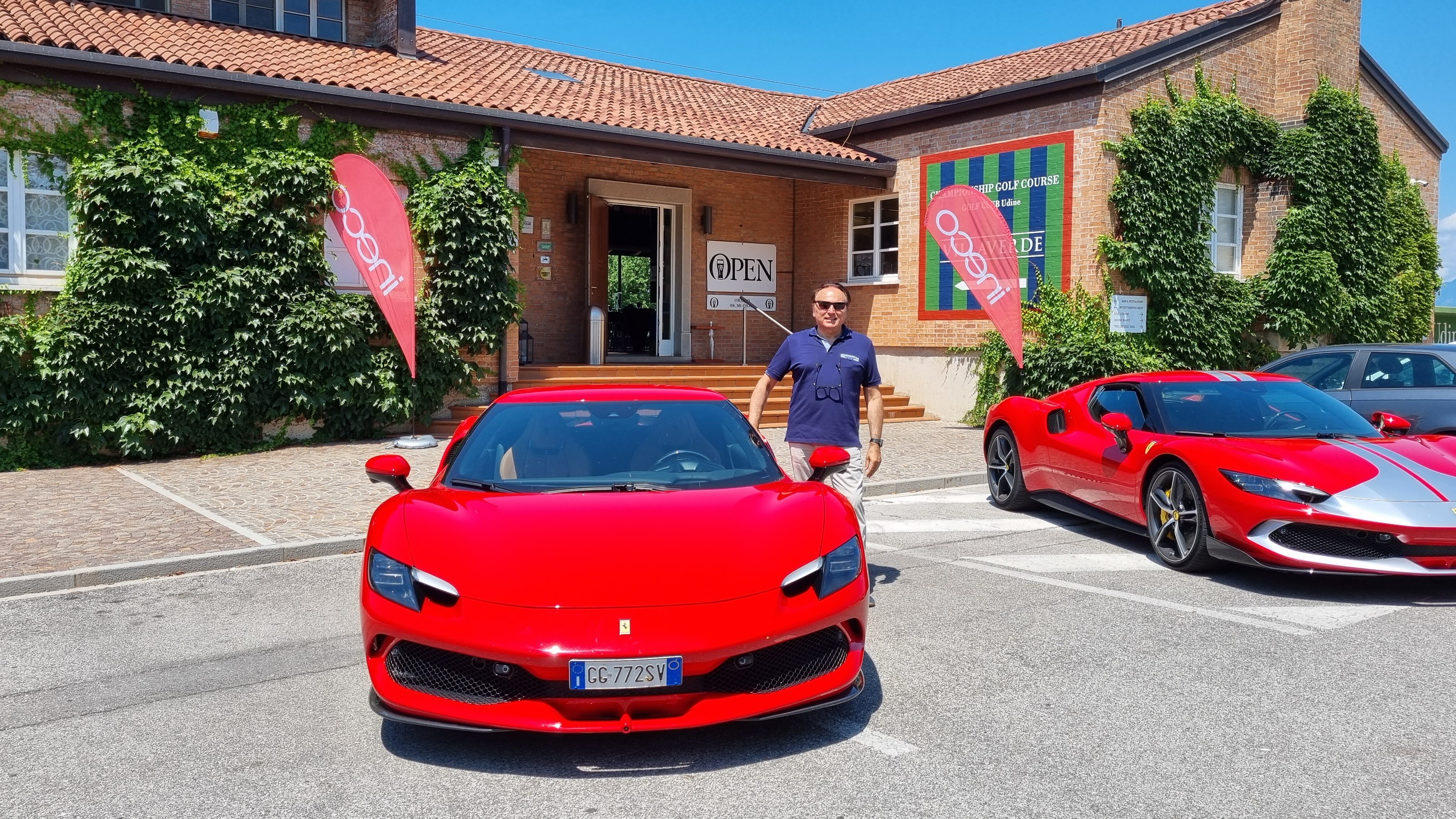 Test drive FERRARI 296 GTB Golf Club Udine 16/07/2022