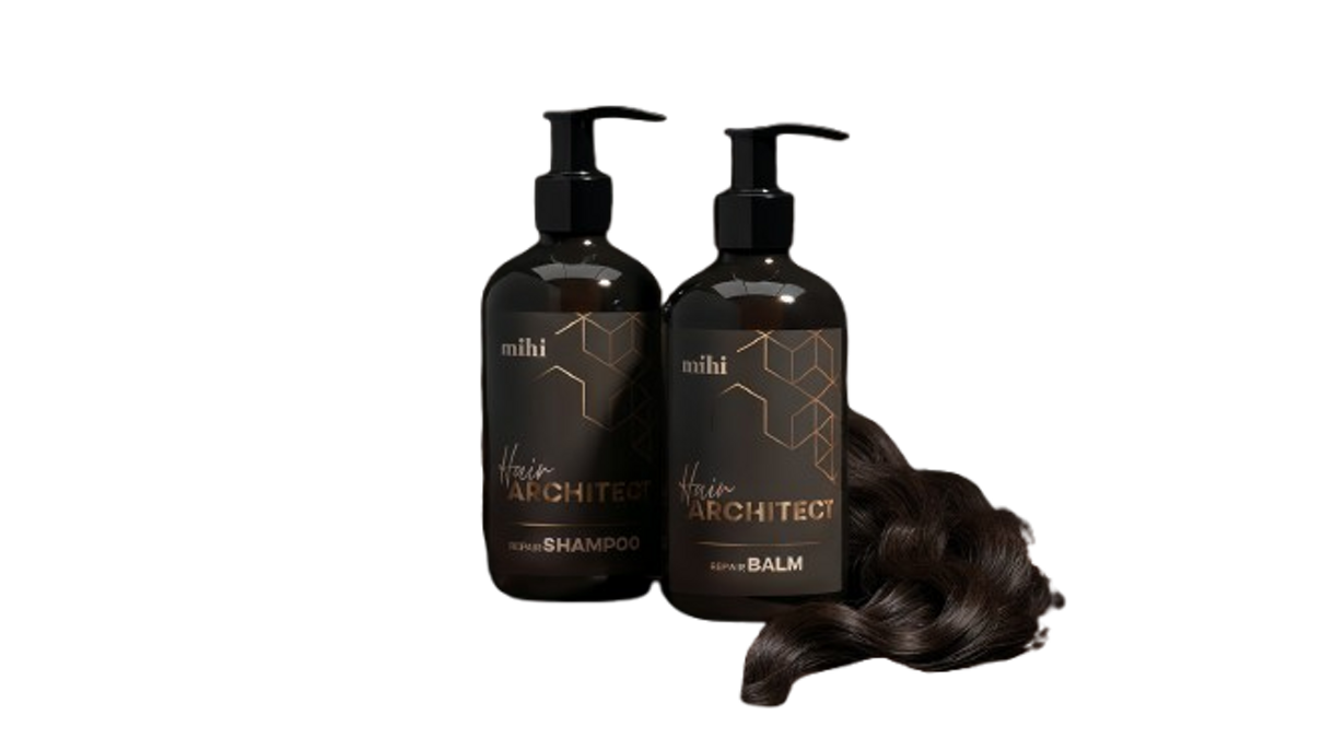 un set composto da due prodotti shampoo e balsamo ripara e rafforza il capello