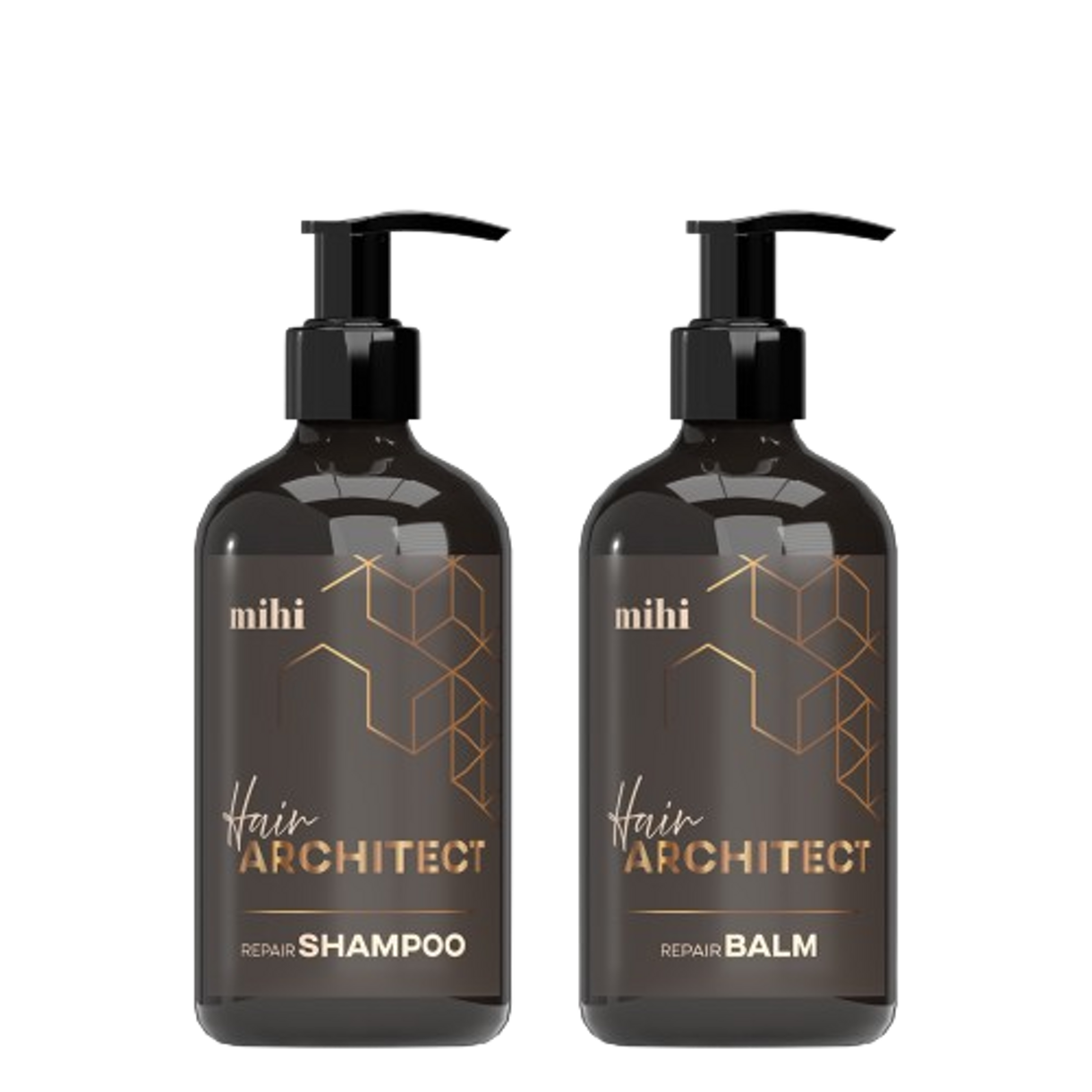 un set composto da due prodotti shampoo e balsamo ripara e rafforza il capello