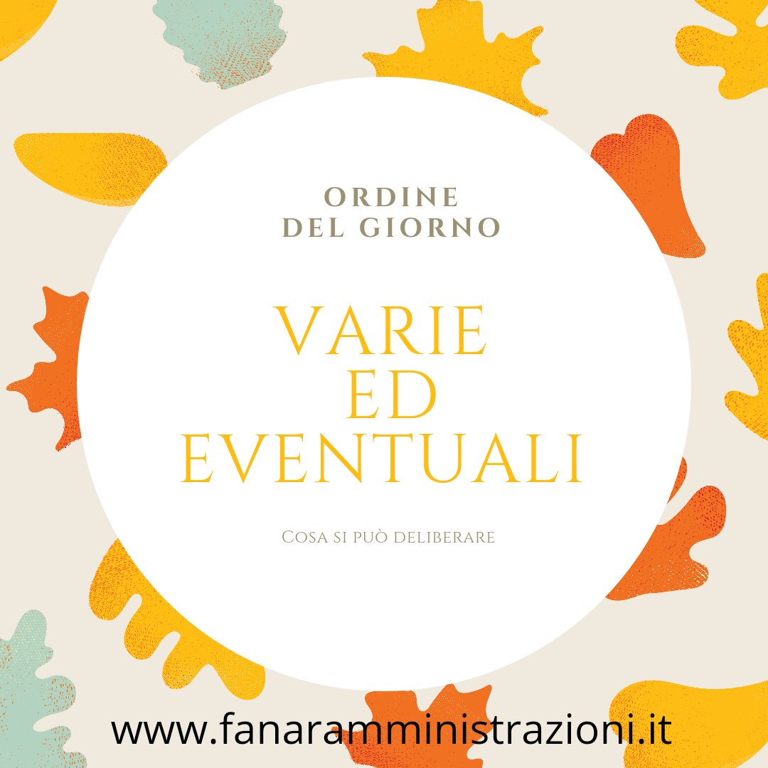 Varie ed Eventuali