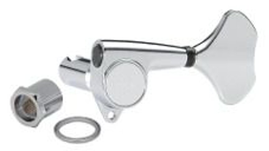 Set di Meccaniche per basso 4 corde L2+R2 - Cromate Set di Meccaniche per basso 4 corde L2+R2 - Cromate