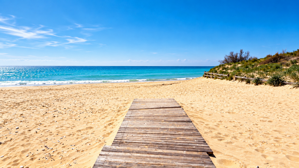 passerella di legno verso il mare passerella di legno verso il mare