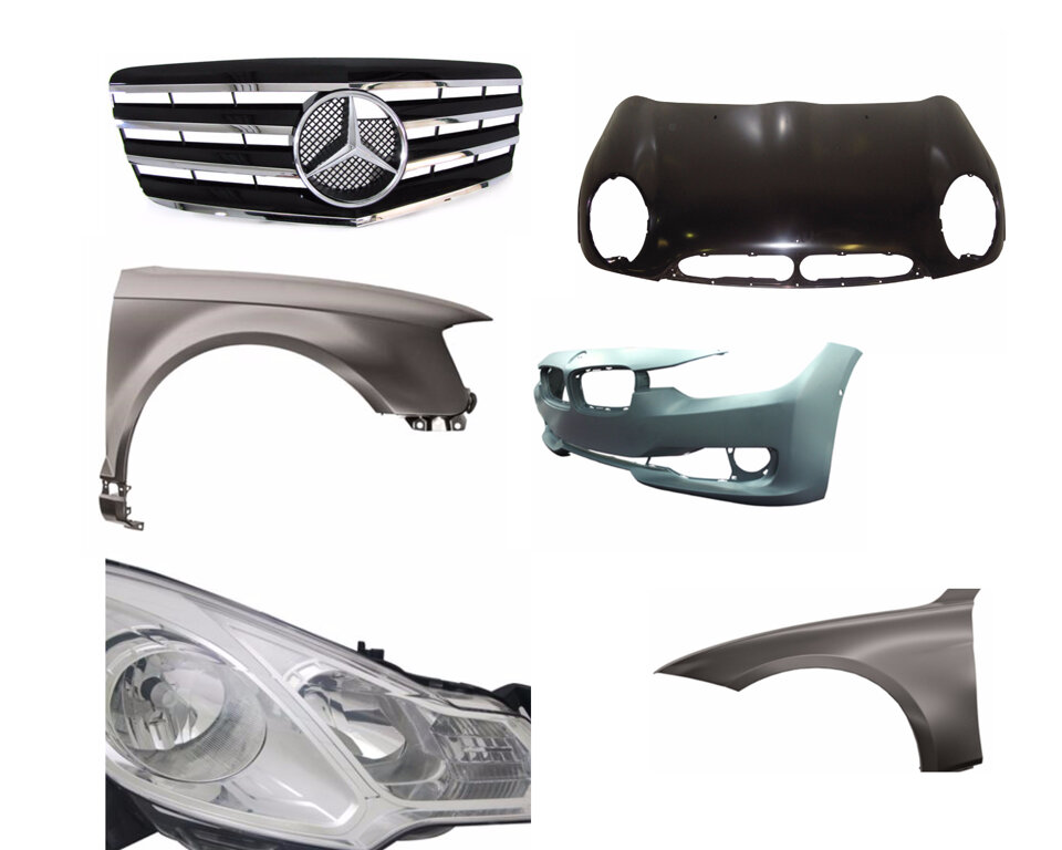 la nostra offerta di kit completi frontali per autovetture composta da carrozzeria fanali radiatori