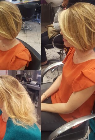 PRIMA E DOPO CASCHETTO BOB CUT CASCHETTO MEDIO SFUMATO