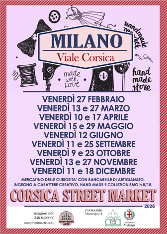 locandina milano viale corsica bancarelle mercatino mercatiniecuriosita assopromoarte 2026 locandina milano viale corsica bancarelle mercatino mercatiniecuriosita assopromoarte 2026