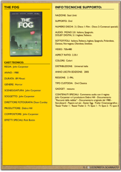 scheda tecnica the fog dvd universal