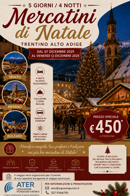 locandina mercatini trento