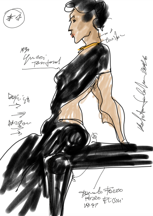 02_abito_salone del mobile.milano 2026_sketch ferro, porro, 1994 _gucci , tom ford, 1997 02_abito_salone del mobile.milano 2026_sketch ferro, porro, 1994 _gucci , tom ford, 1997