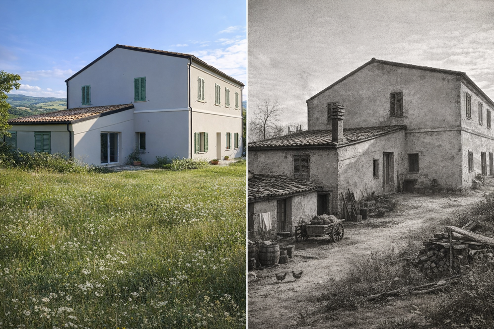 villa oggi e nel 1840