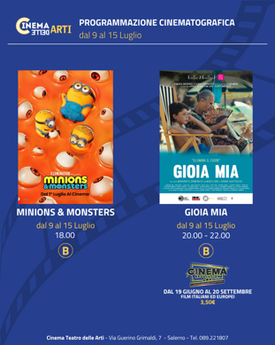 social cinema 9-15 luglio social cinema 9-15 luglio