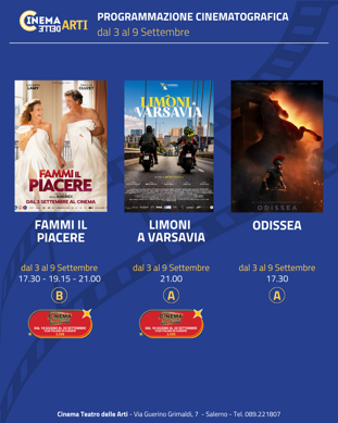 social cinema 3-9 settembre social cinema 3-9 settembre
