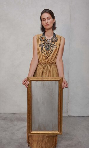 Anima Mundi scultura di nodi in macramè realizzata a mano a Venezia