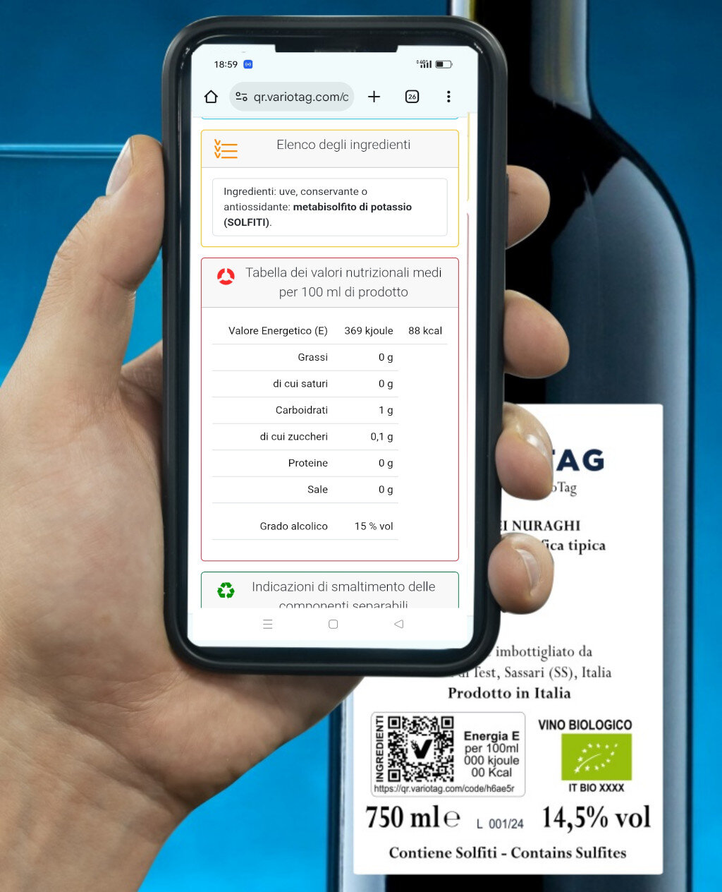 VARIOTAG Etichette Digitali per i produttori di Vino