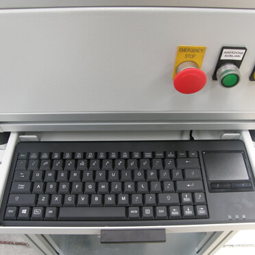 COMODA TASTIERA ESTRAIBILE CON TOUCHPAD Banco Collaudo Involucri Sensori di Pressione Pneumatici BNC Automazione