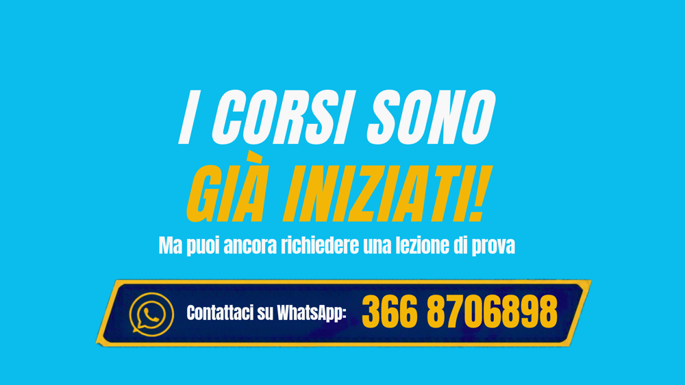 avviso corsi e lezione di prova