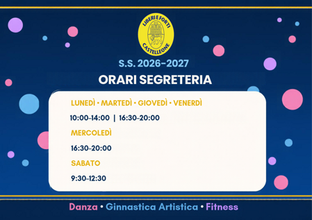 orari segreteria