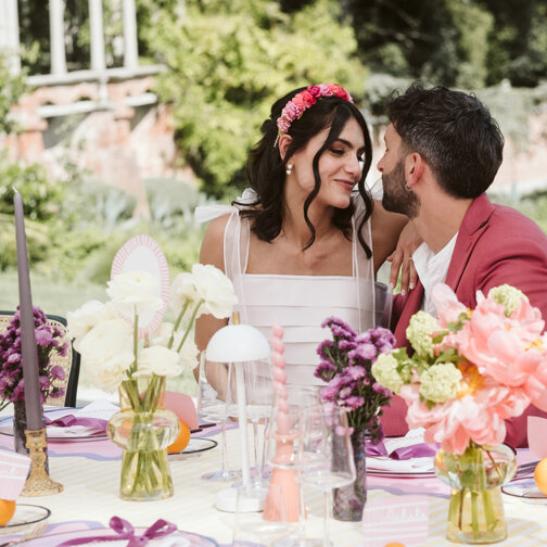 Lampade da tavolo ricaricabili WES in due altezze per evento