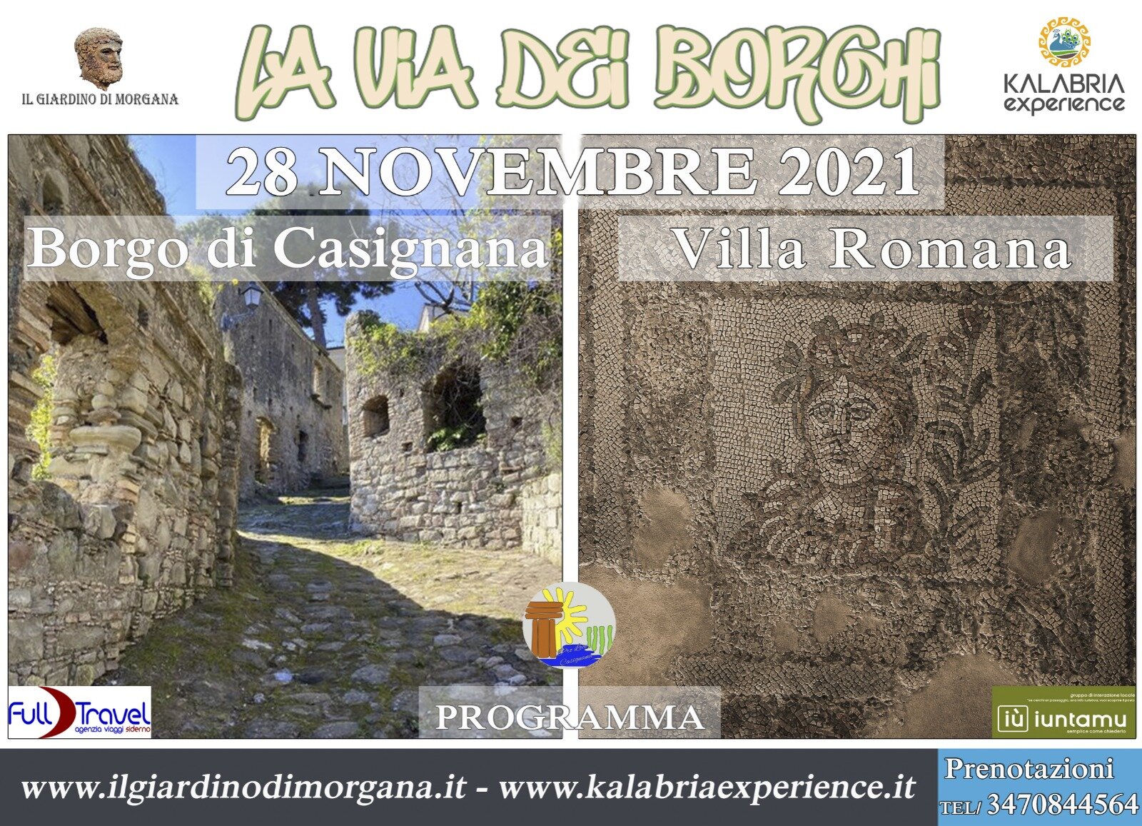 La via dei Borghi a Casignana
