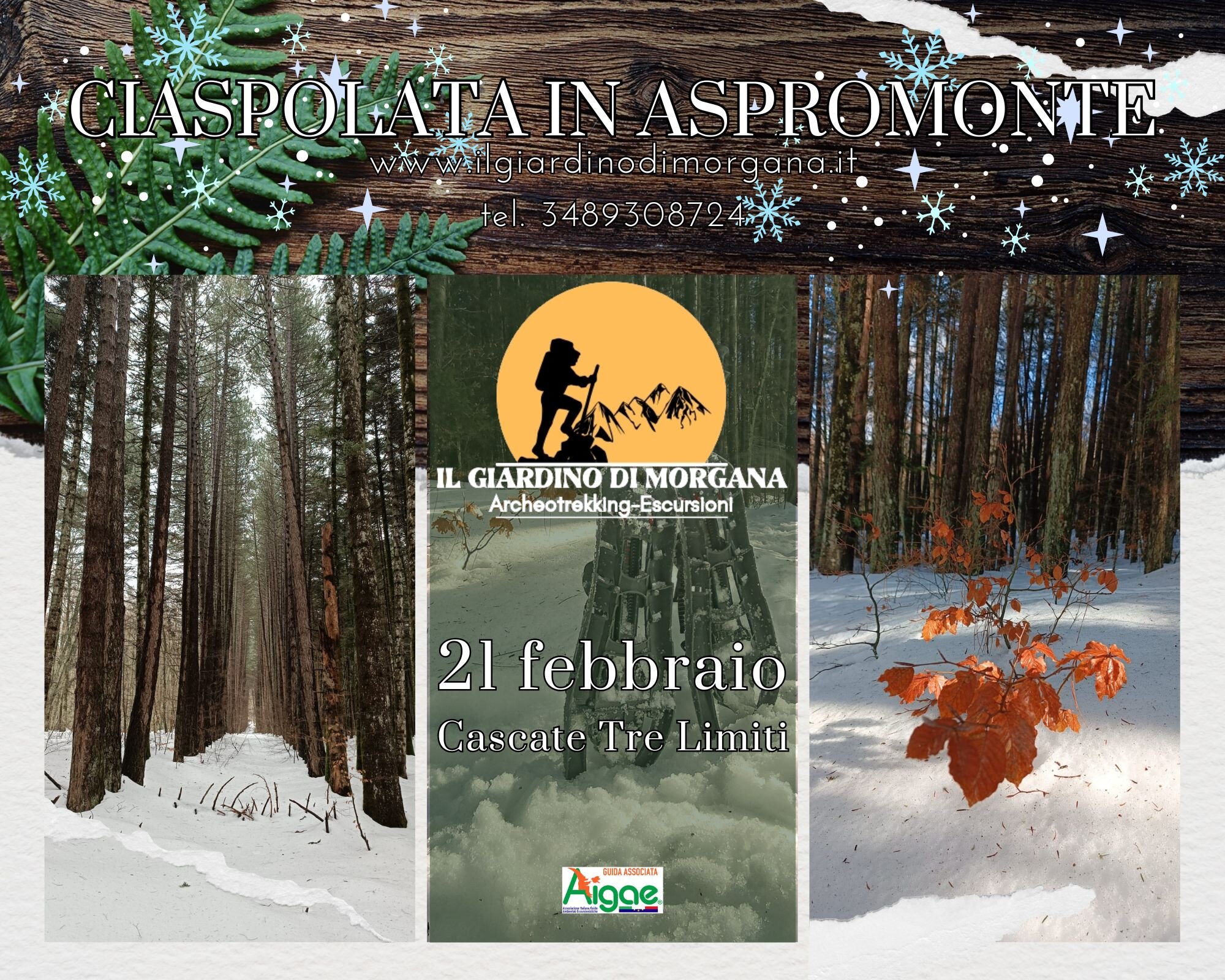 Ciaspolata alle cascate Tre Limiti