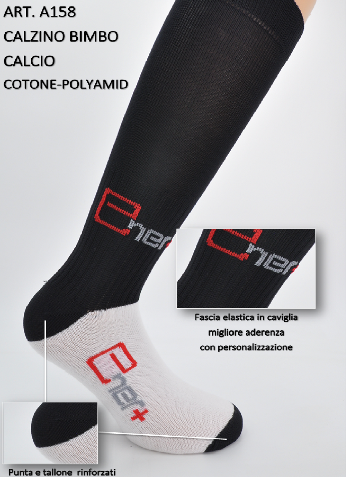 Calzino Bimbo Calcio Cotone - Polyamide