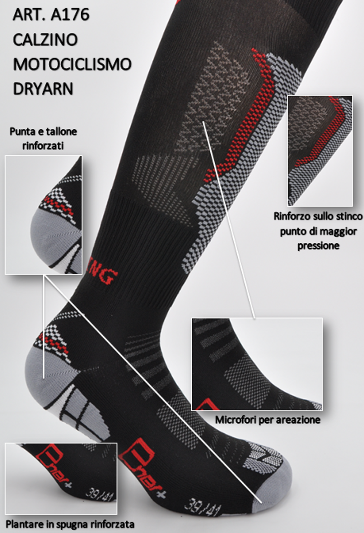 Calzino Motociclismo Dryarn