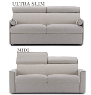 REALIZZABILE IN PELLE O TESSUTO, COMPLETAMENTE SFODERABILE O IN PELLE E AD ANGOLO