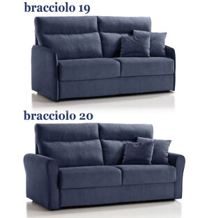 REALIZZABILE IN TESSUTO COMPLETAMENTE SFODERABILE O IN PELLE. MATERASSO ALTO 18 CM