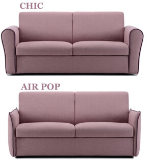 REALIZZABILE IN PELLE O TESSUTO, COMPLETAMENTE SFODERABILE O IN PELLE E AD ANGOLO