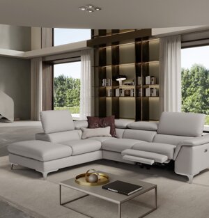 DISPONIBILE IN VERSIONE TESSUTO E/O PELLE DIVANO LINEARE E COMPONIBILE