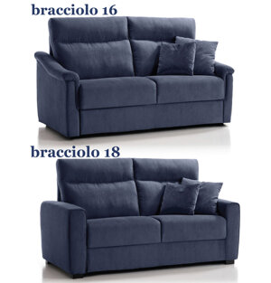 REALIZZABILE IN TESSUTO COMPLETAMENTE SFODERABILE O IN PELLE. MATERASSO ALTO 18 CM