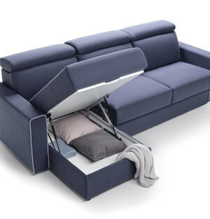 REALIZZABILE IN PELLE O TESSUTO, COMPLETAMENTE SFODERABILE O IN PELLE E AD ANGOLO