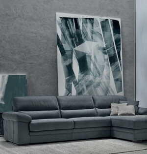 In tessuto completamente sfoderabile e in pelle