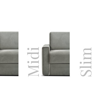 REALIZZABILE IN PELLE O TESSUTO, COMPLETAMENTE SFODERABILE O IN PELLE E AD ANGOLO