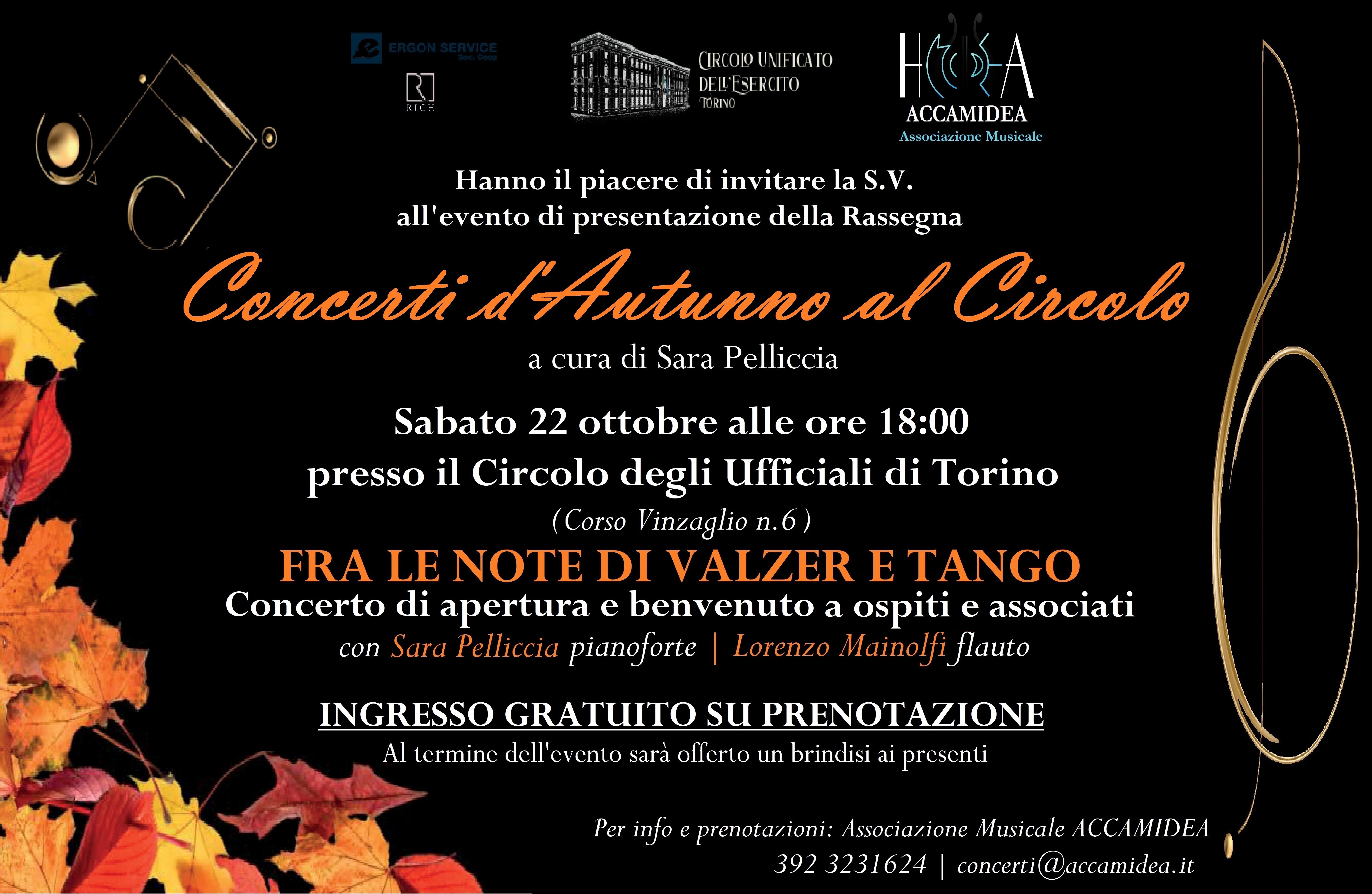 Concerti d'Autunno al Circolo Ufficiali
