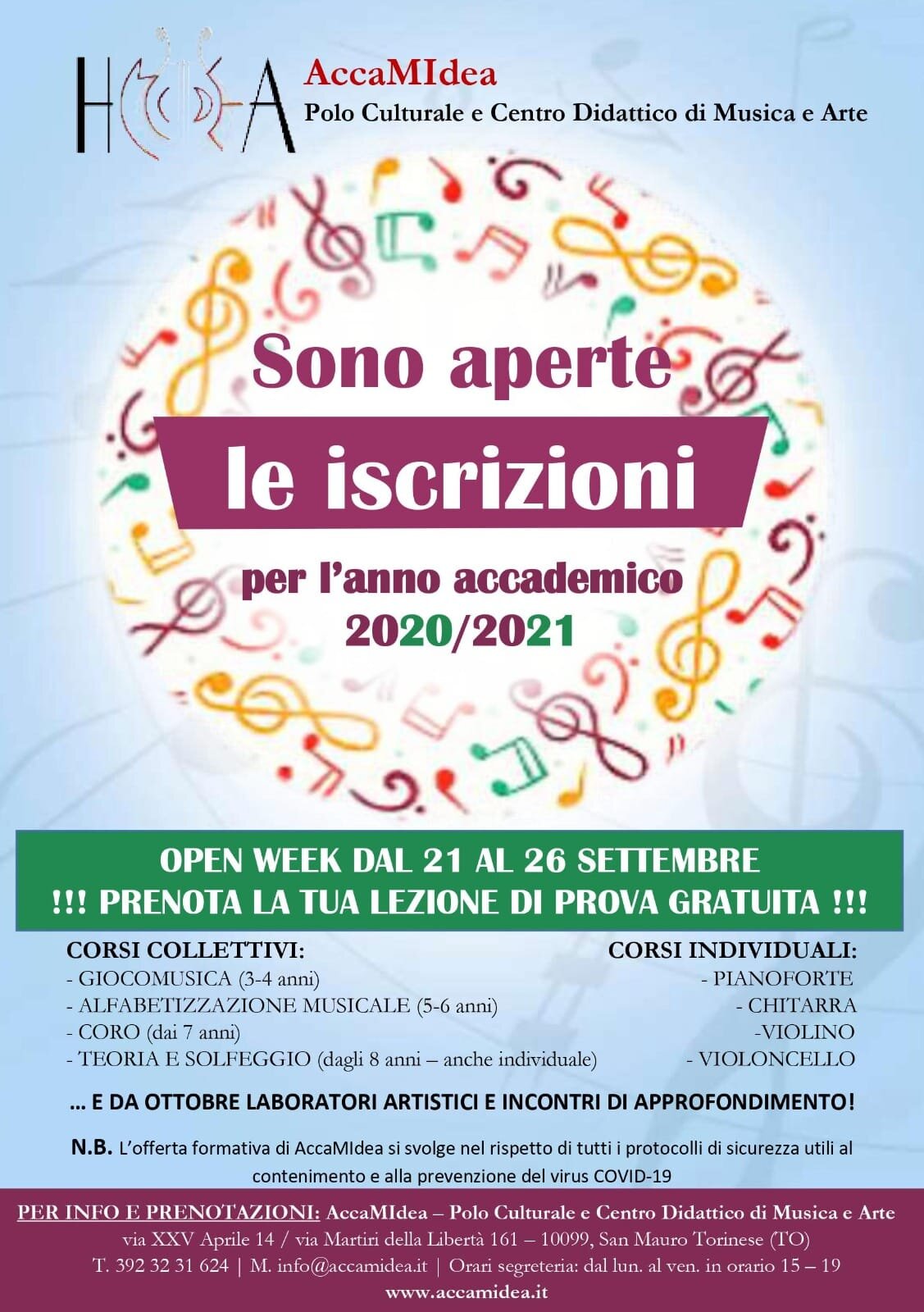 Iscrizioni 2020/2021 Iscrizioni 2020/2021