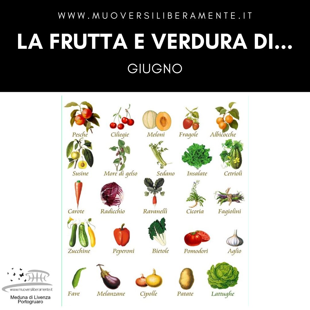 La frutta e Verdura di Giugno