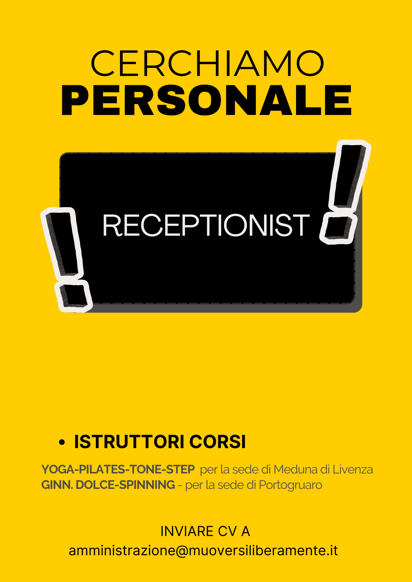 cerchiamo personale