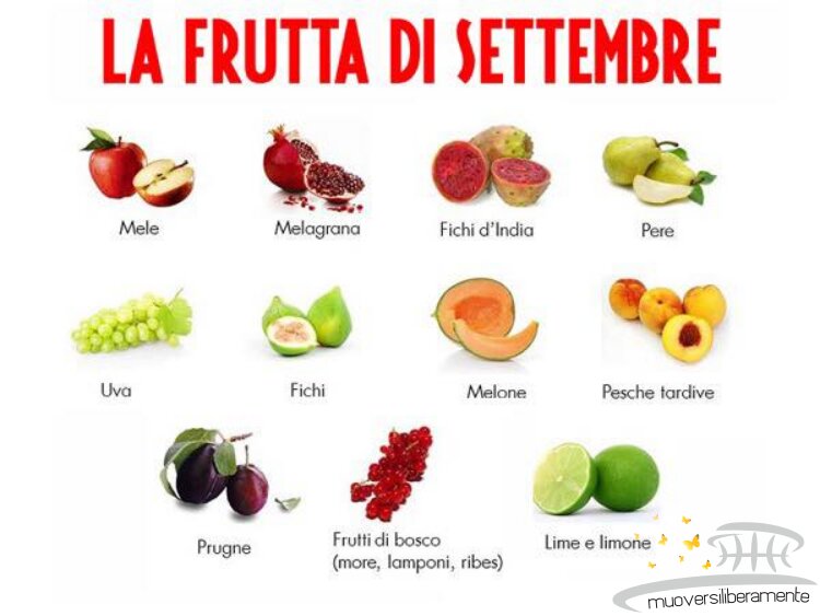 Frutta e Verdura di Stagione: Settembre