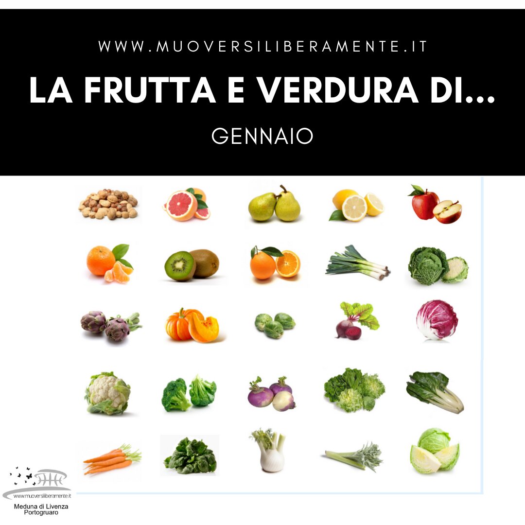 Frutta e verdura di Gennaio