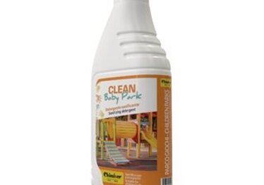 CLEAN BABY PARK Detergente concentrato alcalino e sanificante per parco giochi.