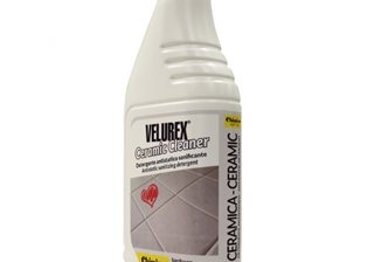 VELUREX CERAMIC CLEANER SUPER AZIONE SANIFICANTE Detergente antistatico sanificante per pavimenti ceramici.