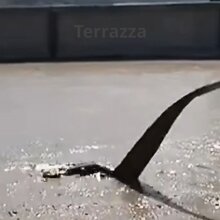 Cemento cellulare Getto su terrazza con pendenza