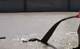 Cemento cellulare Getto su terrazza con pendenza