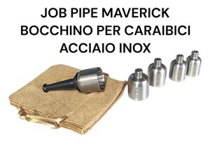 job-pipe-bocchino-maverick-per-sigari-caraibici-in-acciaio-inox