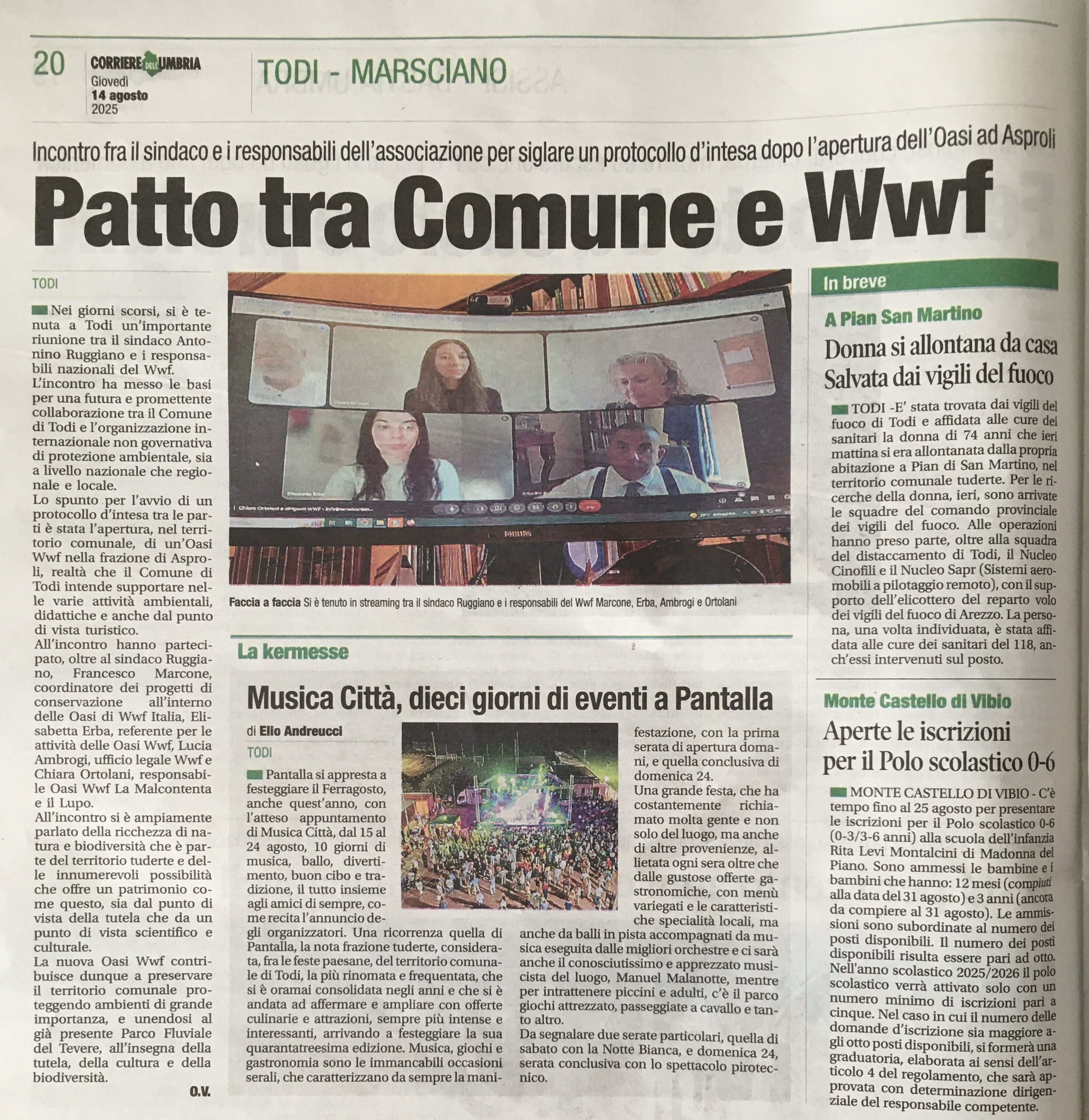 Comune di Todi e Wwf